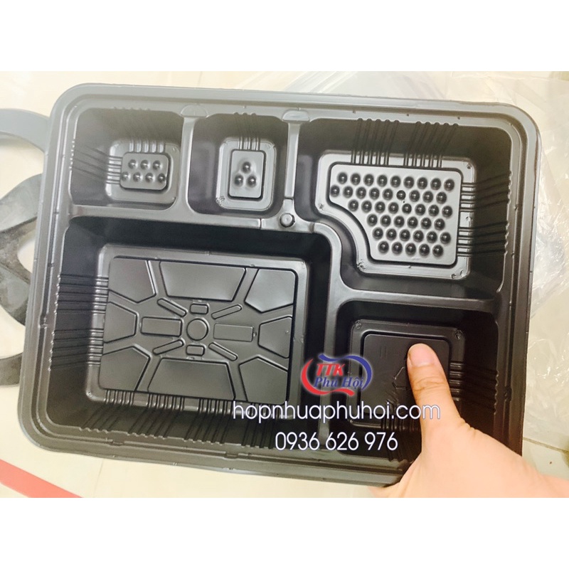 100 hộp nhựa đựng cơm 5 ngăn DA5