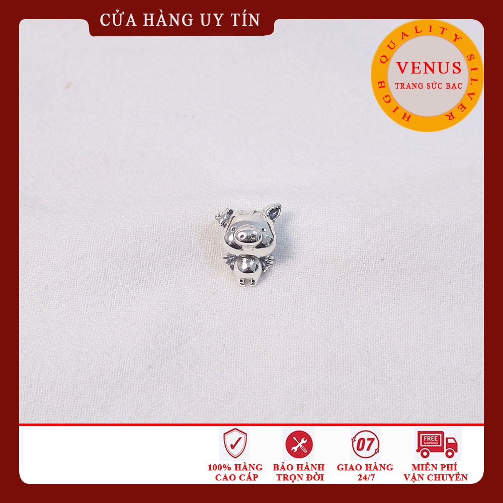 Charm Con Heo- S925 ALE- Trang Sức Bạc Venus