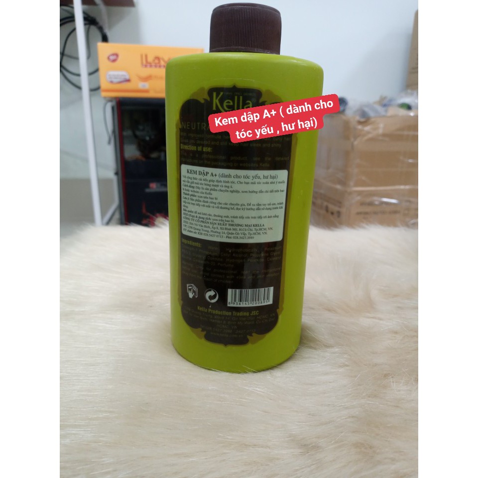 Cặp uốn kella 500ml*2  định hình tóc , giữ nếp tóc xoăn bồng bềnh óng ả