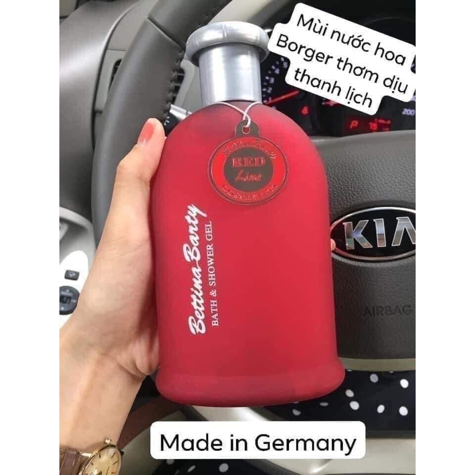 [Hàng trả order, không có dư] Sữa tắm tinh dầu nước hoa Đức Bettina Barty 500ml