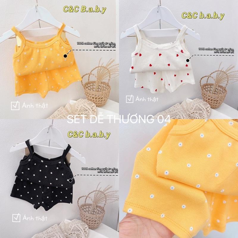 SET 3 BỘ TĂM 2 DÂY XUẤT DƯ SIÊU XINH CHO BÉ