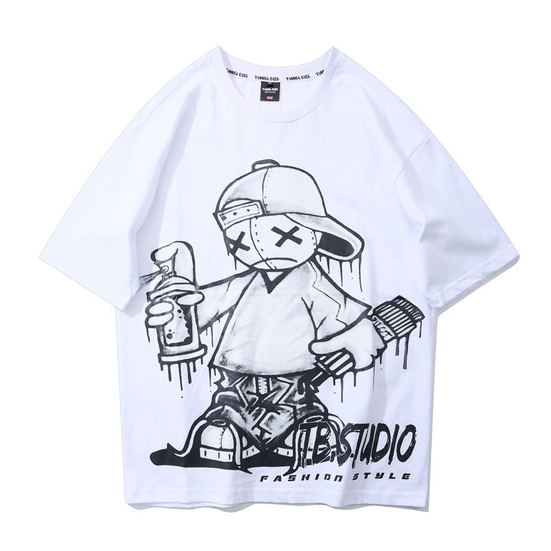 Combo Bộ Quần Áo Hè Thun Nam Áo Tay Ngắn Cổ Tròn Graffiti Phối Quần Short Đùi ZENKONAM MEN TOP 200 + SHORTS 050 | BigBuy360 - bigbuy360.vn