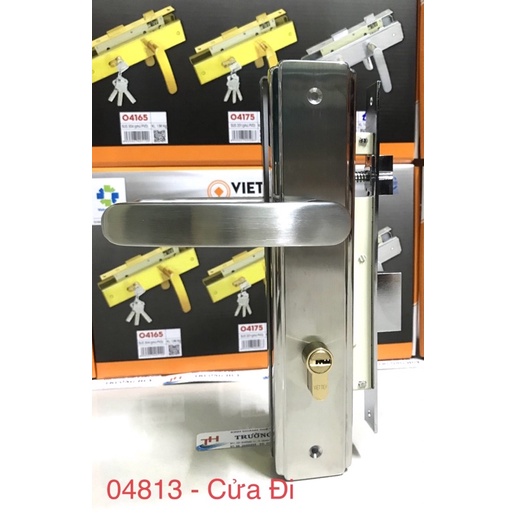 Hot - khoá CỬA ĐI inox SUS 304 Việt Tiệp 04813 - Bảo hành 3 năm
