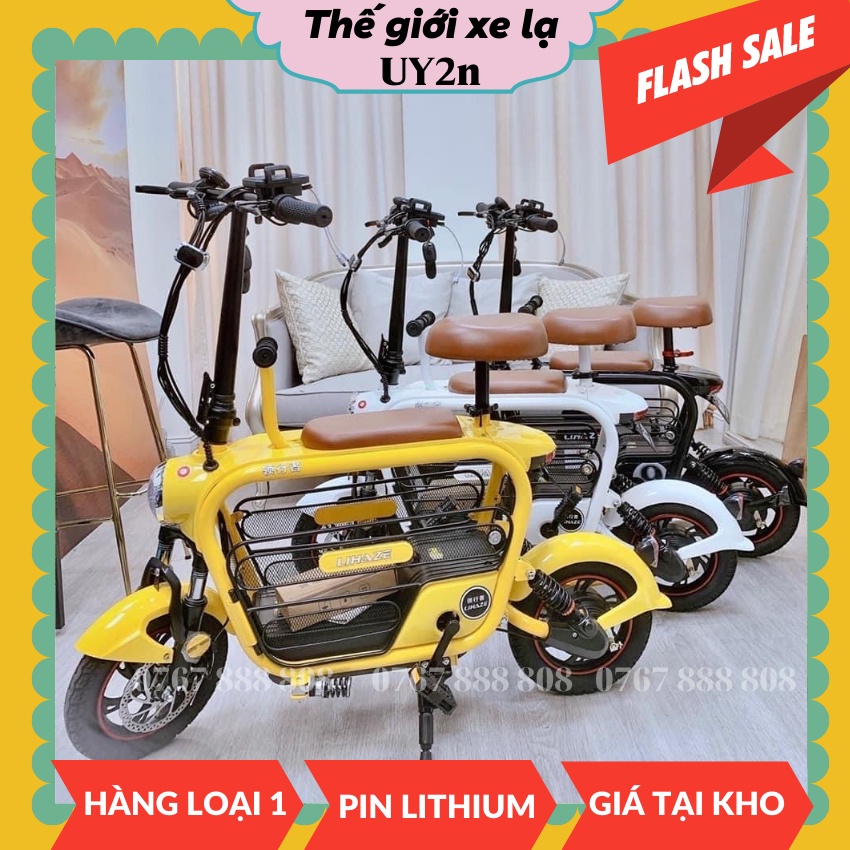 Xe điện Lihaze 💥 💥 TẶNG RỔ XE - xe đạp điện gấp gọn Lihaze pin khỏe HÀNG LOẠI 1