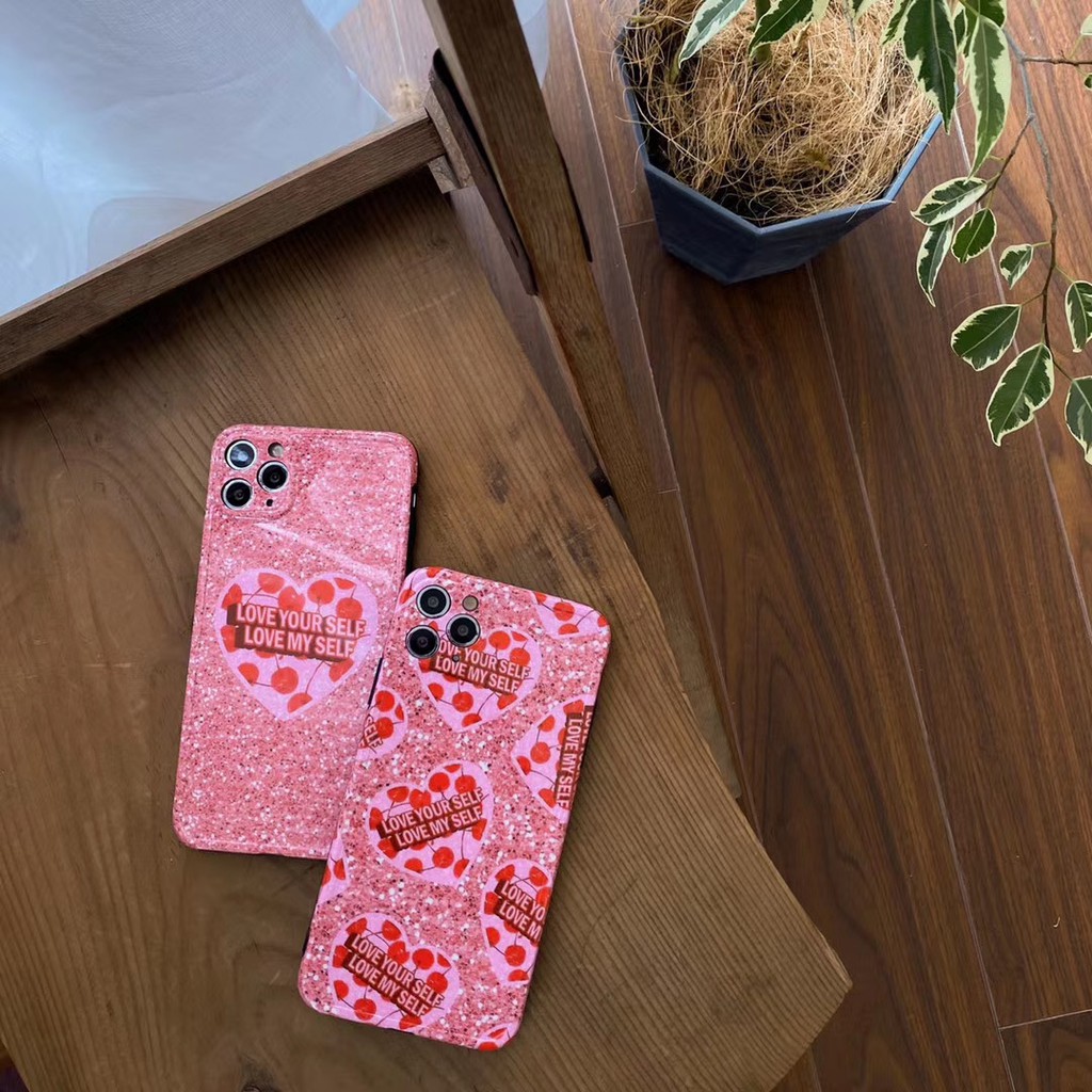 Girly pink love Ốp điện thoại dành cho iPhone11 11Promax 7Plus 7 8 8+ X XR XSmax SE2020 Ốp lưng Ốp Iphone  Ốp mềm mại vỏ điện thoại Ốp | BigBuy360 - bigbuy360.vn