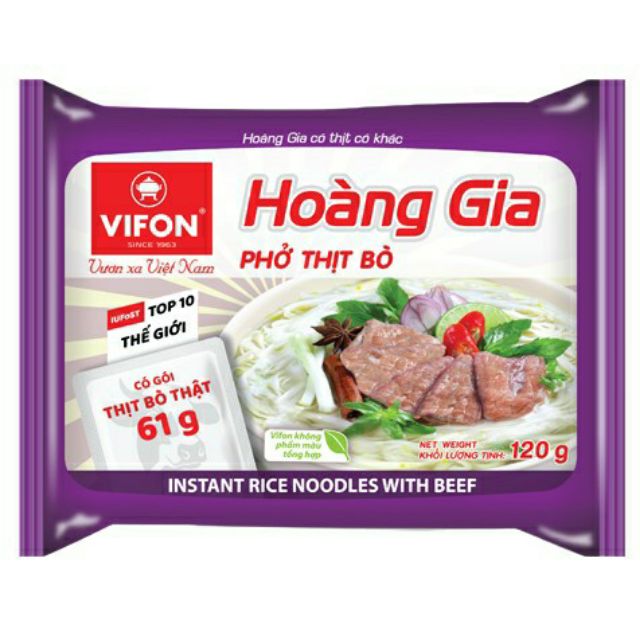 Phở thịt bò hoàng gia Vifon thùng 18 gói