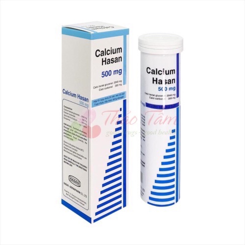 Viên sủi bổ sung canxi Calcium Hasan 500mg