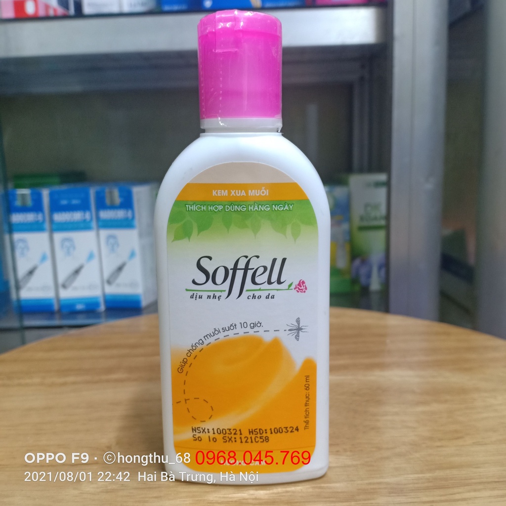 Kem chống muỗi hương cam Soffell (60ml)