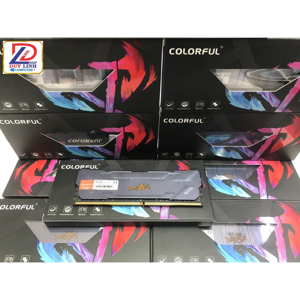 Ram DDR4 Colorful 8G/3000 Battle AX Tản Nhiệt New Bảo Hành chính hãng 36 tháng