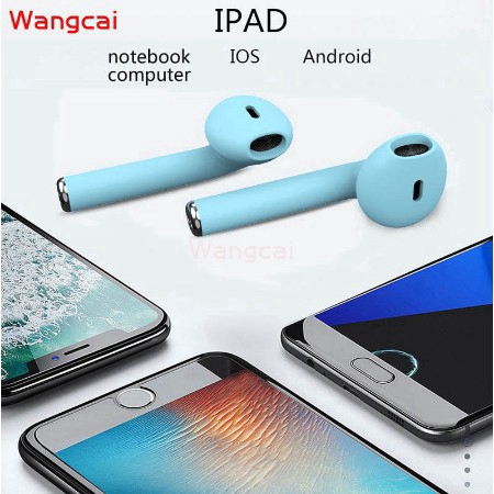 Tai Nghe Nhét Tai Bluetooth Không Dây Cảm Ứng 12 Màu Sắc Cho Android Ios