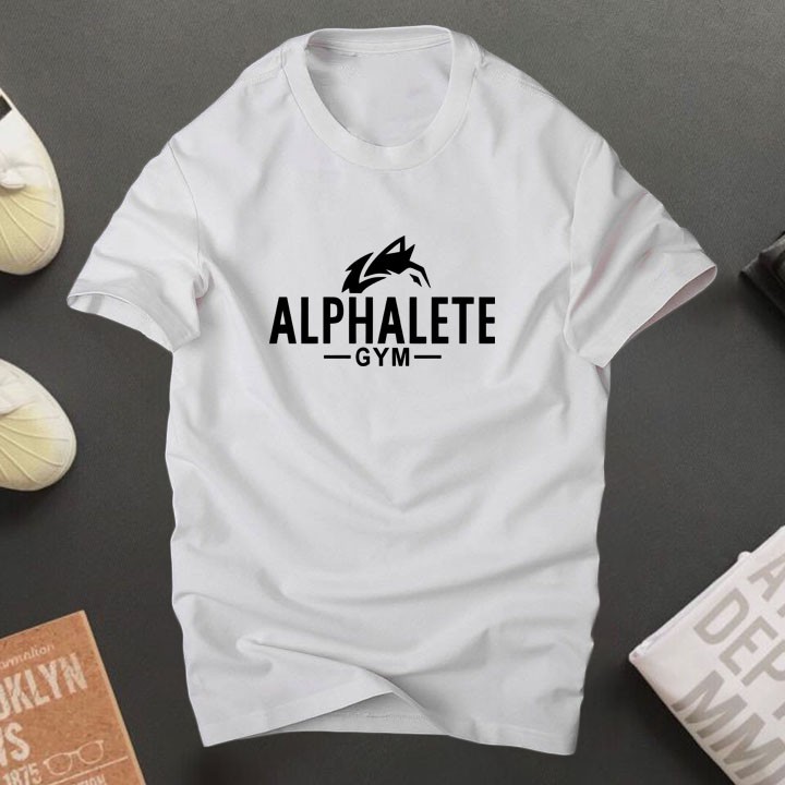 Áo thun nam cổ tròn basic Alpha vải cotton dày dặn, co giãn, tay ngắn| ur sport