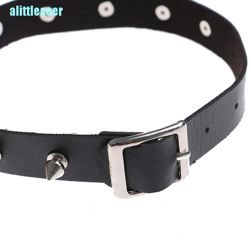 Vòng Cổ Choker Da Đính Đinh Tán Cá Tính Cho Nam Và Nữ