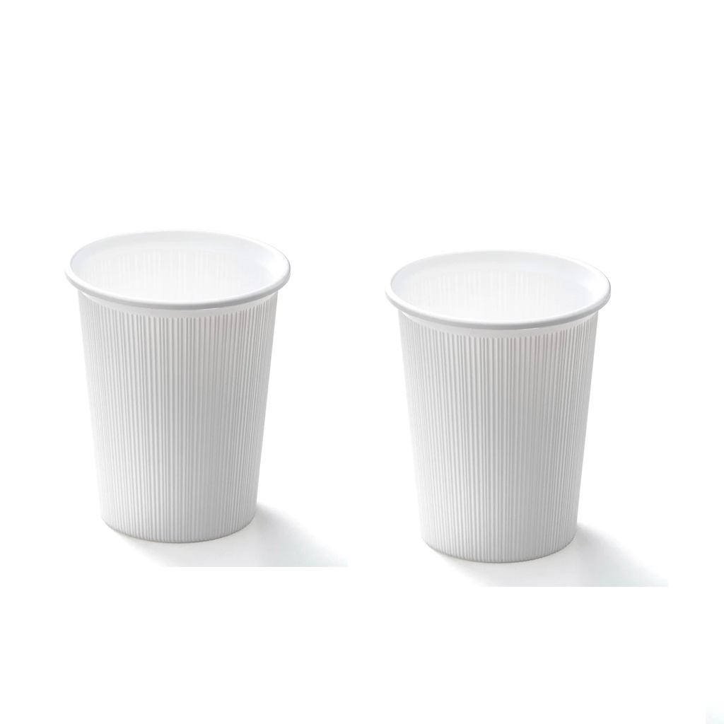 Daiso Chậu Hoa Cao Plastic Basket Stripes