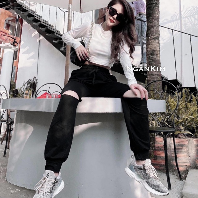 SET ÁO CROPTOP MIX QUẦN BAGGY