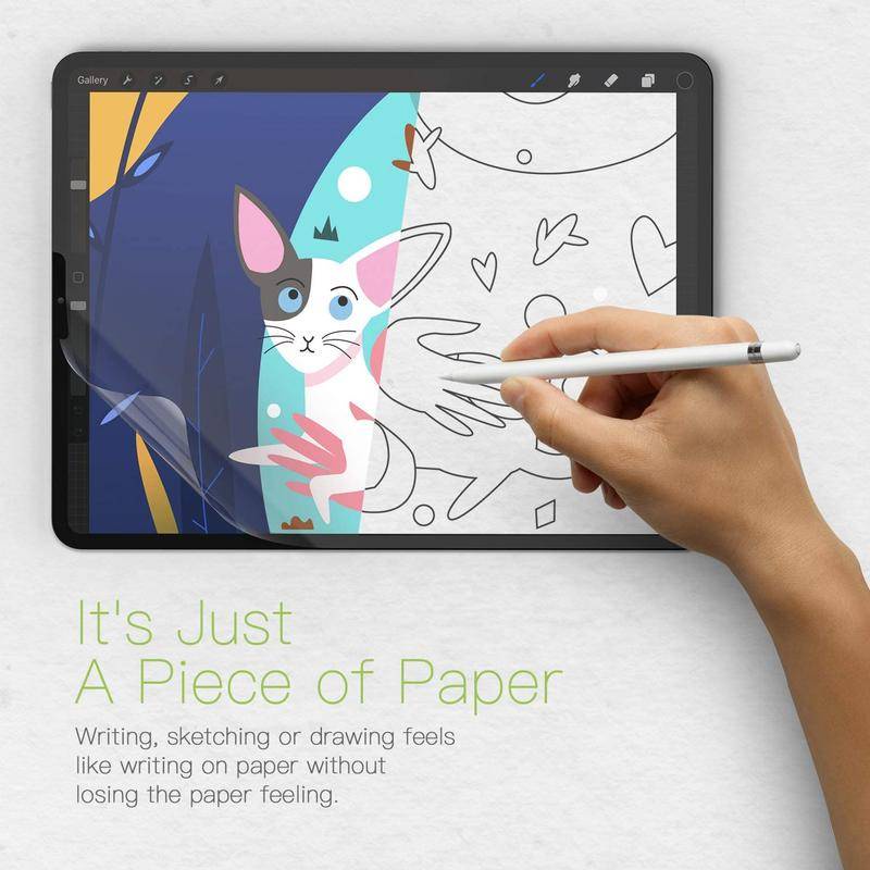 Dllencase Miếng dán bảo vệ màn hình cho máy tính bảng Compatible For iPad 2018 9.7 Air 2 3 4 10.5 Pro 11 10.2 7th Mini  A017