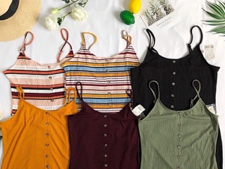 Đầm Midi MUDD phối nút xẻ tà (CÓ BIG SIZE)