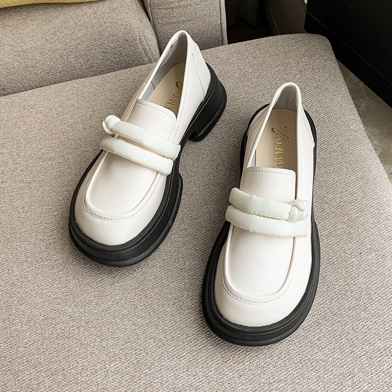 giày búp bê nữ. Giày nữ Oxford đế Xuồng 5cm. Khoét eo, phong cánh hàn quốc
