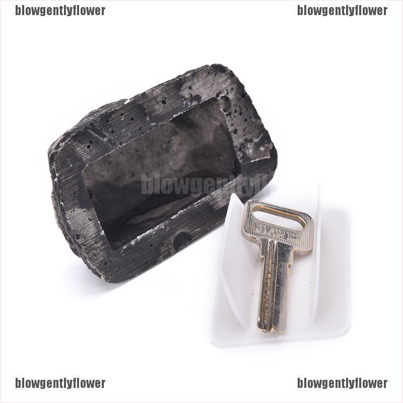 Blowgentlyflower Outdoor Spare House Safe Hidden Hide Security Rock Stone Case Box for Key Hide, BGF