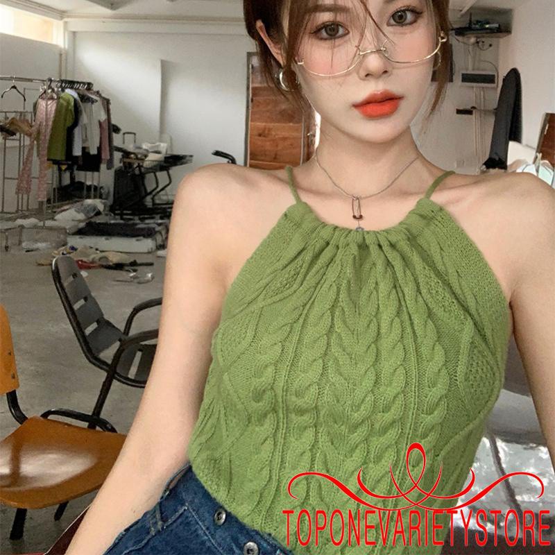 Áo Croptop Dệt Kim Màu Sắc Đa Dạng Thời Trang Cho Nữ | BigBuy360 - bigbuy360.vn