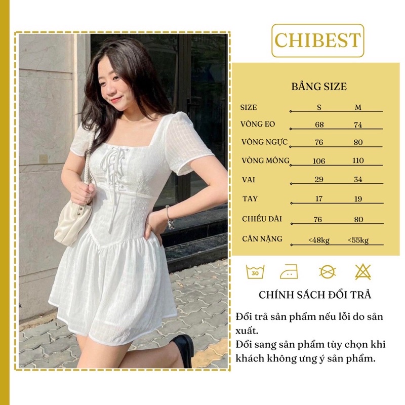 Đầm xốp đan dây