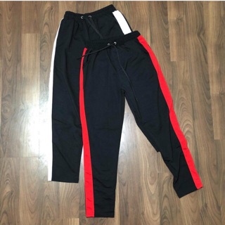 QUẦN THUN 1 SỌC ĐỎ VÀ TRẮNG UNISEX