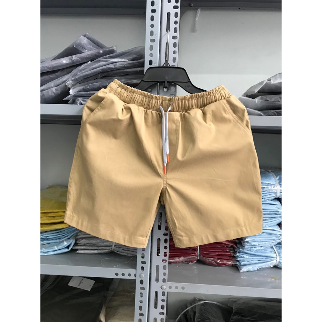 Quinn Shop - Quần short Nam lưng thun co giãn chất đũi cao cấp, mặc nhà, đi chơi, thể thao, nhiều màu siêu chất