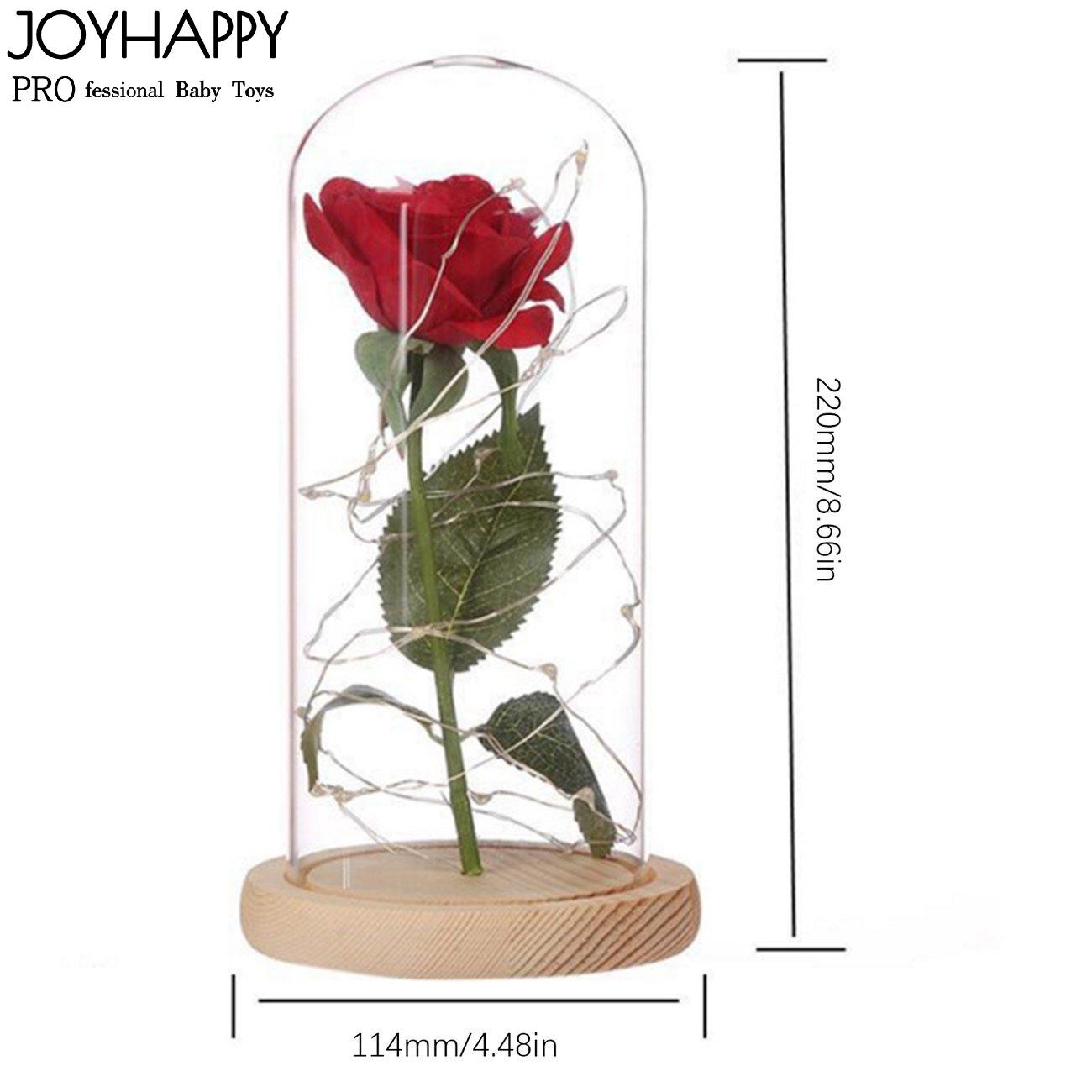 Party Wedding Valentine Gift Rose In Glass Dome Forever Rose Red Rose