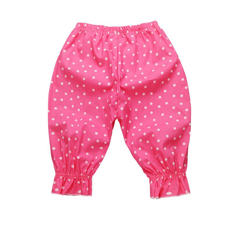 Quần hoa cotton cho bé
