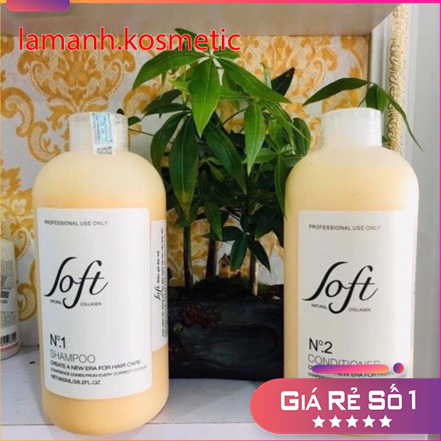 Dầu gội dầu xả  LOFT phục hồi tóc chống gẫy rụng kích thích mọc tóc cặp 800ML