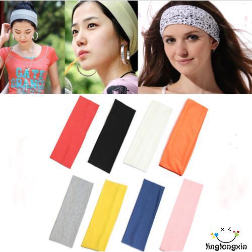 Dây buộc tóc thể thao Phòng tập thể dục rộng rãi Tập thể dục Yoga dành cho nữ Băng đô băng đô