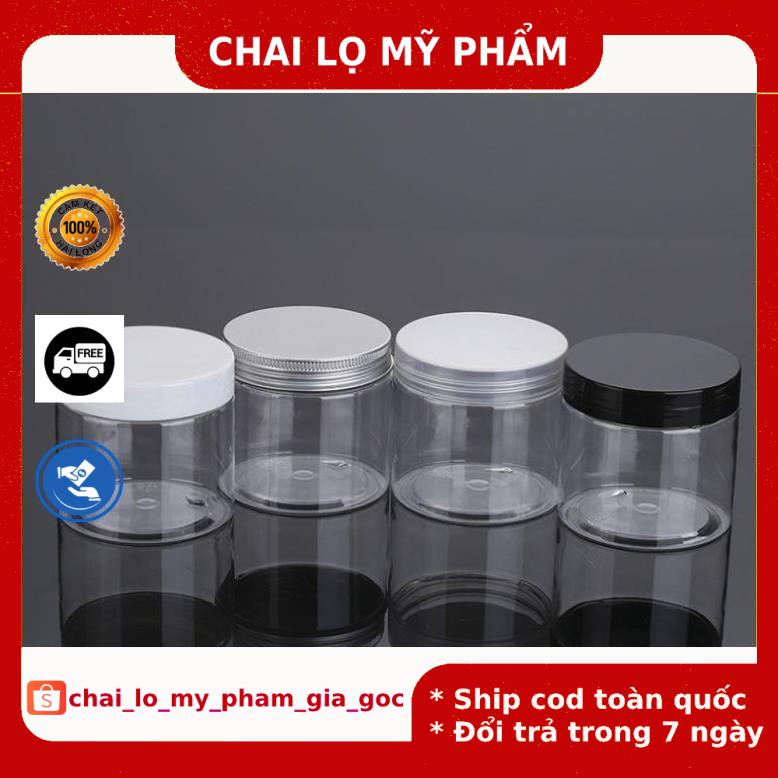 Hủ Đựng Kem ❤ GIÁ TỐT NHẤT ❤ Hủ nhựa pet 50g,100g,200g,250g đựng mỹ phẩm, thực phẩm, đồ khô, ngũ cốc