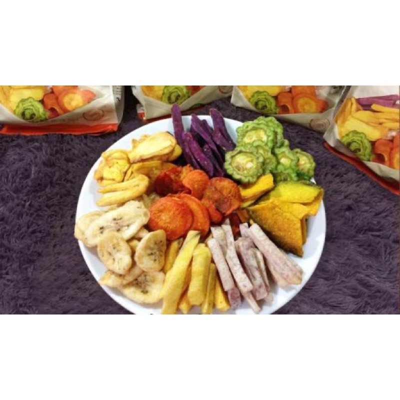 Trái cây/hoa quả thập cẩm sấy 500g không vỡ vụn