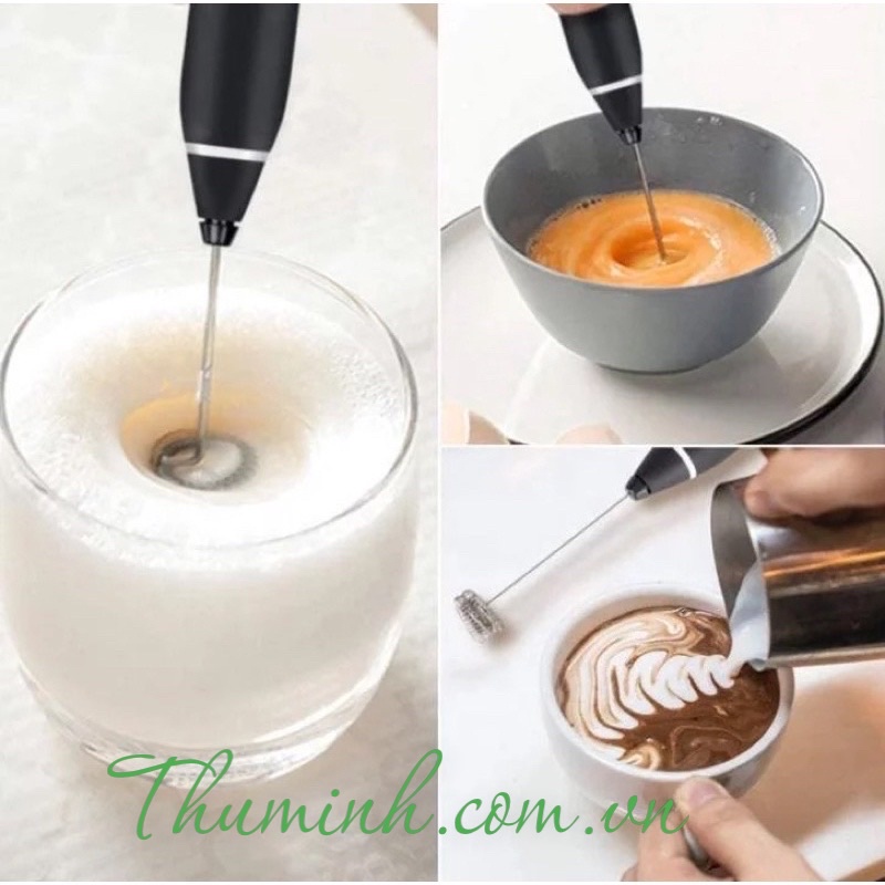 Máy Tạo Bọt, Máy Đánh Cafe, Đánh Trứng 2 Đầu Tiện Dụng