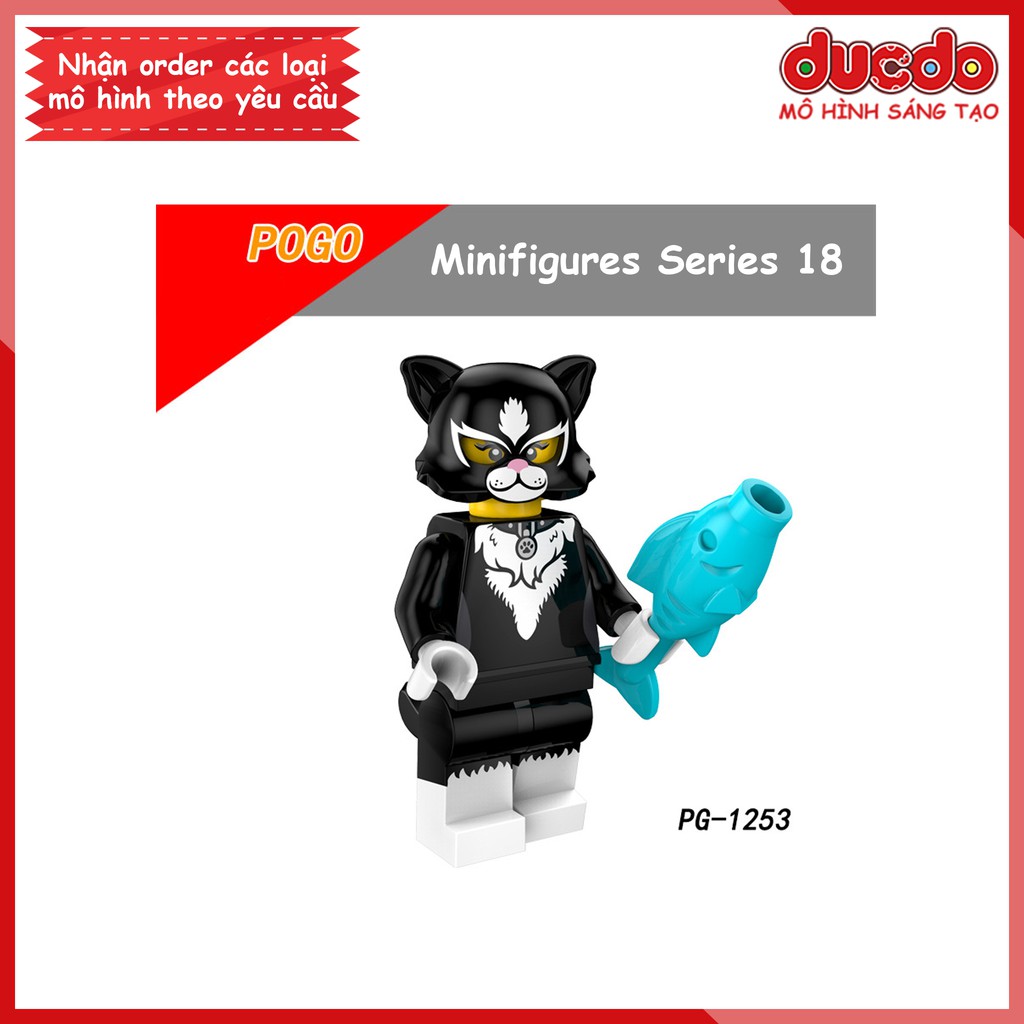 Minifigures nhân vật Series 18 kỷ niệm sinh nhật 40 năm - Đồ chơi Lắp ghép Xếp hình Mô hình Mini Pogo PG 8152