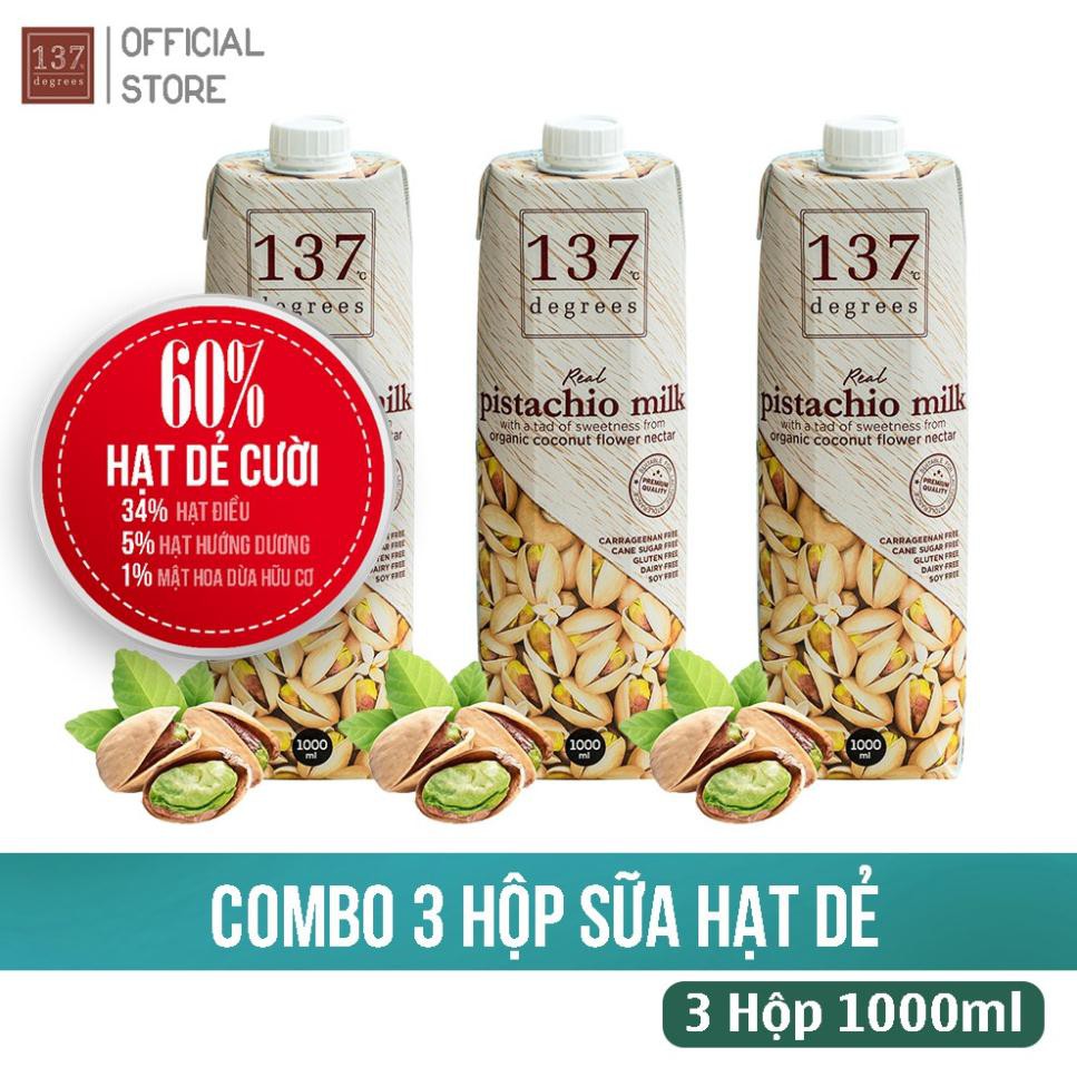 Sữa Hạt nguyên chất ❤️FREESHIP❤️ - Combo 3 Hộp  1000ml