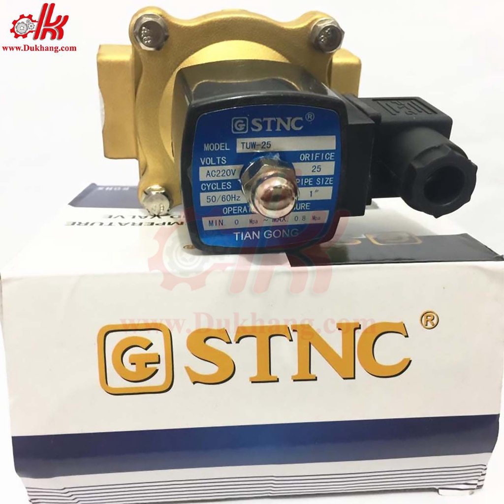 Van điện từ coil đúc TUW STNC - Van điện từ dùng cho Khí nén, dầu, hơi, nước - hàng chính hãng
