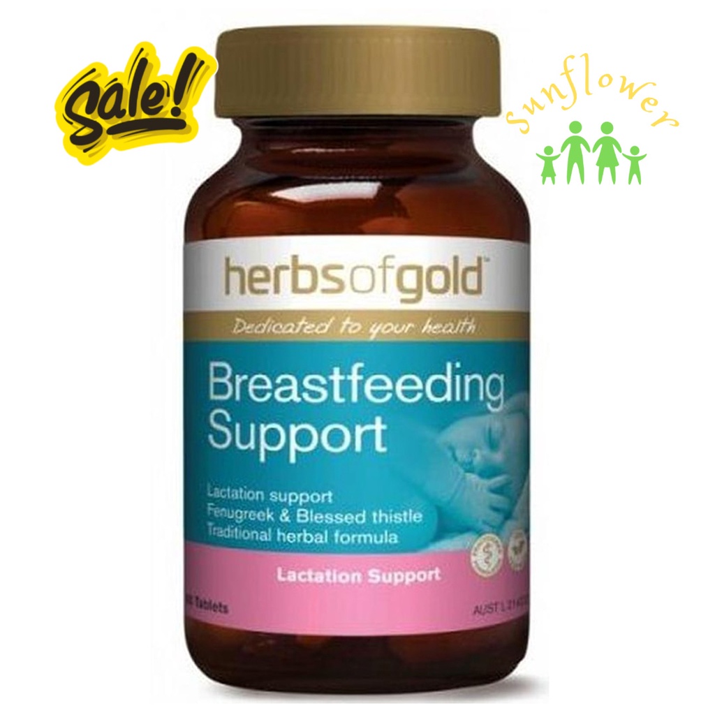 Viên uống lợi sữa Herbs Of Gold Breastfeeding Support 60 viên của Úc