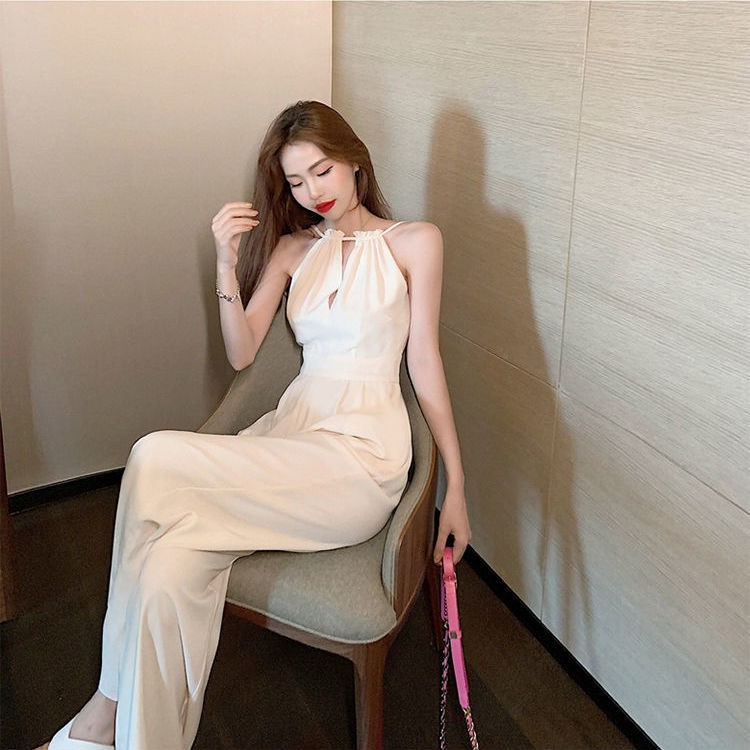 Bộ Áo Liền Quần Không Tay Hở Vai Lưng Cao Phong Cách Thanh Lịch Thời Trang Dành Cho Nữ | BigBuy360 - bigbuy360.vn