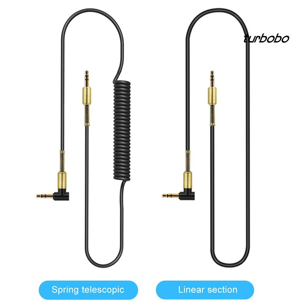 Dây Cáp Âm Thanh Lò Xo 3.5mm Cho Loa Xe Hơi / Điện Thoại