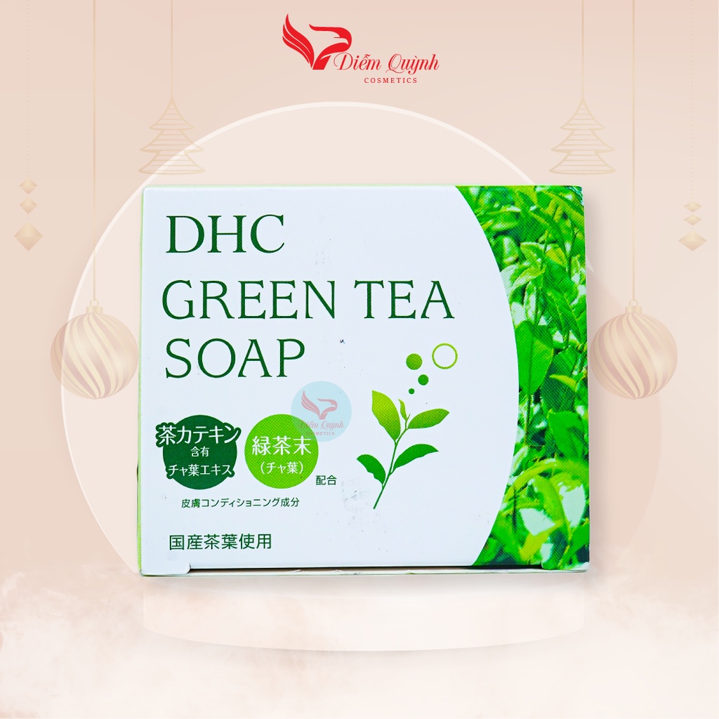 Xà phòng rửa mặt trà xanh DHC Green Tea Soap 80g