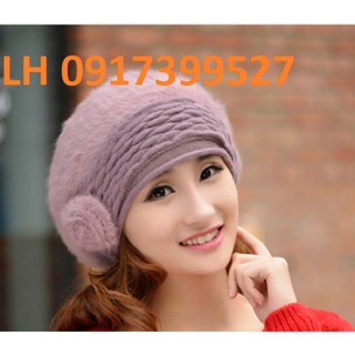 NÓN MŨ LEN BÊ RÊ LÔNG THỎ HÀN QUỐC