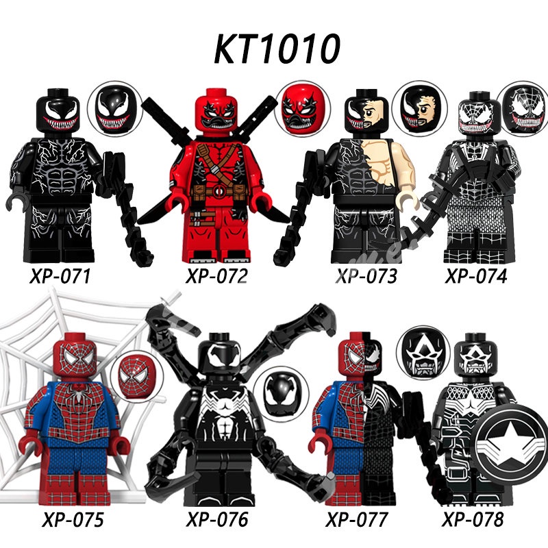 Mô Hình Đồ Chơi Nhân Vật Deadpool Spiderman Venom 8 Loại KT1010
