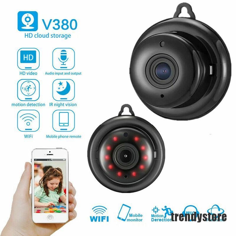 🍓Hàng sẵn sàng🍓Camera IP Wifi không dây V380/V380Pro Mini HD 1080P tầm nhìn ban đêm tốt cho bé