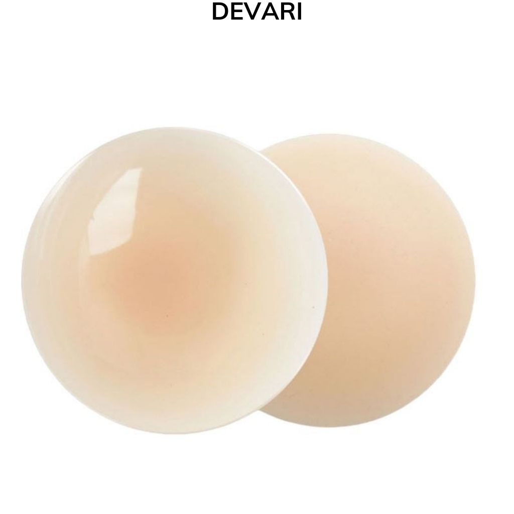 Miếng dán ngực silicon , dán nhũ hoa sử dụng nhiều lần siêu thật siêu dính DEVARI D3233-4444