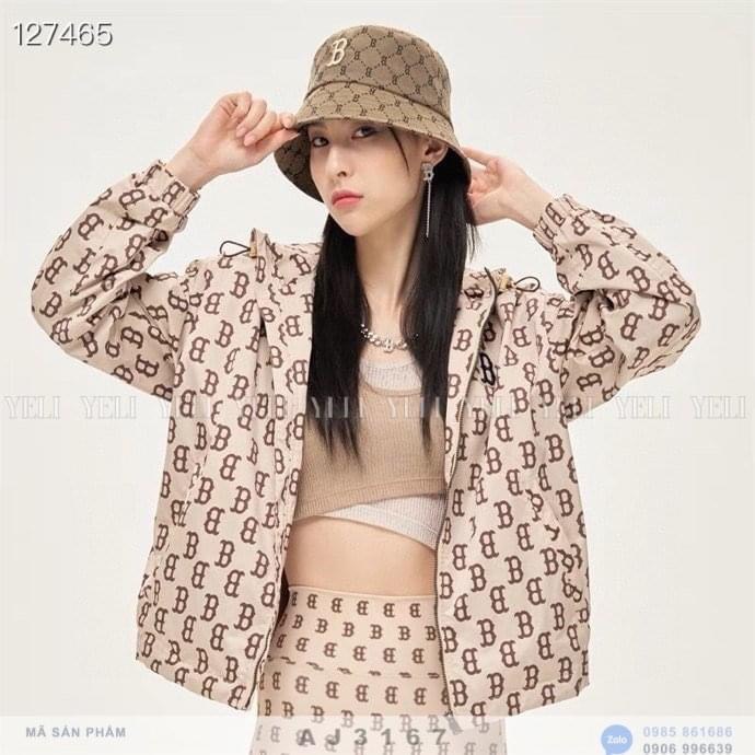 Áo khoác M.L.B 2 màu hot phong cách hàn quốc cho mùa đông năng động