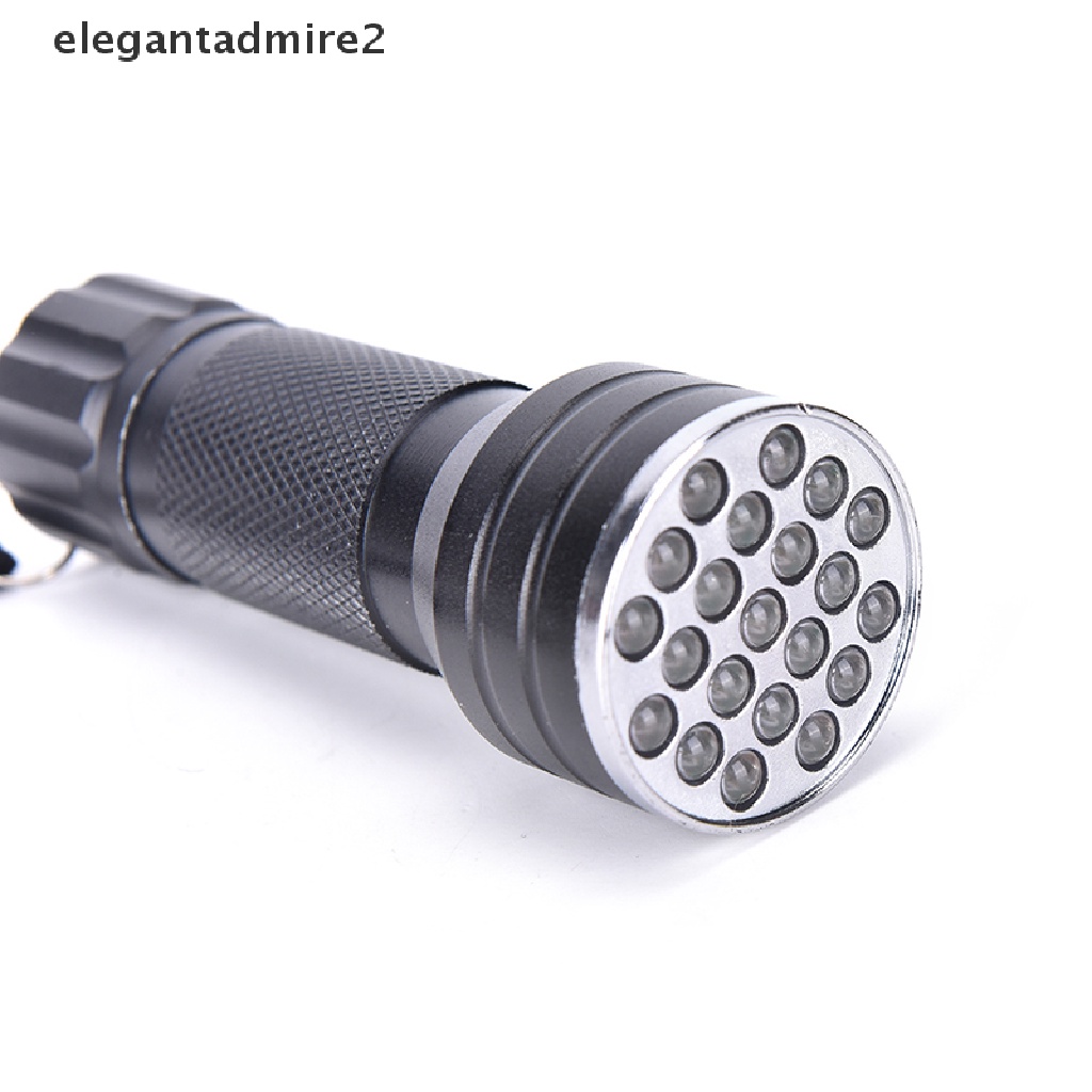 [gele] UV Ultra Violet 21 LED Flashlight Mini Blacklight Aluminum Torch Light Lamp NEW [ele]