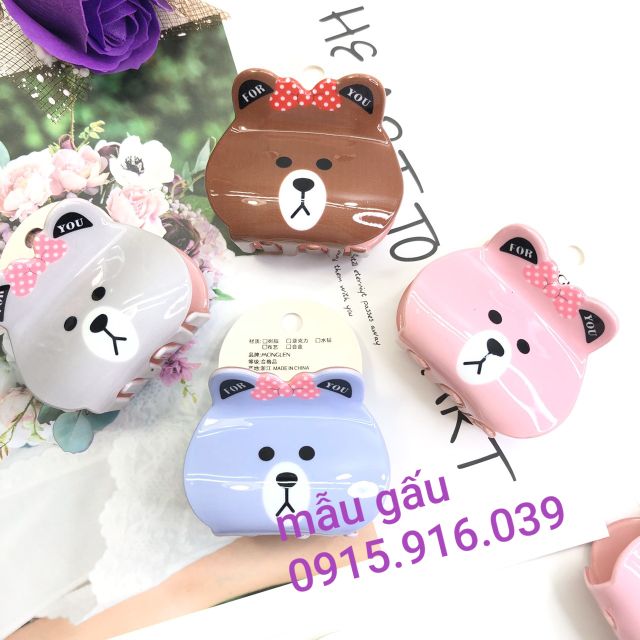 Kẹp Tóc Hình Gấu Thỏ Dạng Càng Cua Hàng Đẹp