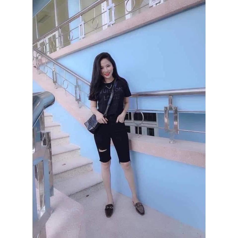 Quần ngố rách gối 1 bên sang chảnh MAN2904200