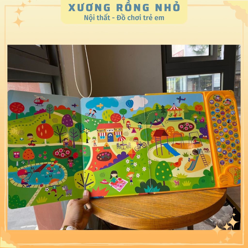 Sách âm thanh cho bé 50 nút - My First Look and Find Sound phát ra âm thanh cho bé 1 2 3 4 5 tuổi