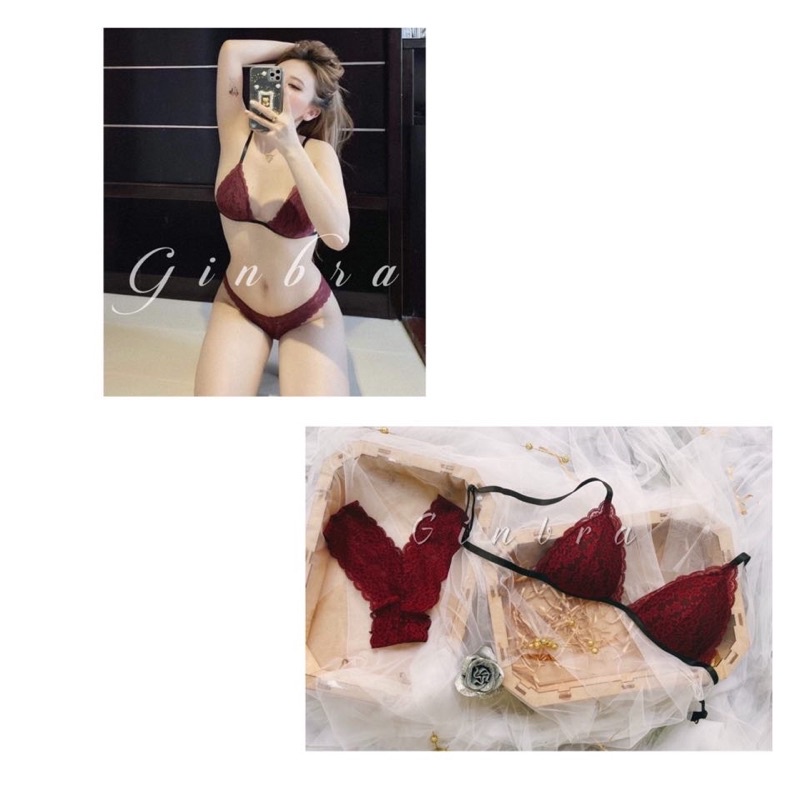 Bộ đồ lót nữ , nội y nữ ren sexy thiết kế quần chữ y GIN Lingerie